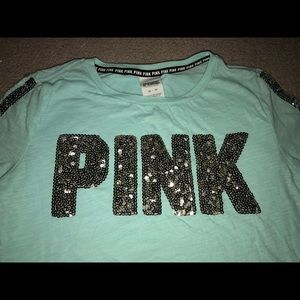 Vitoria’s secret pink sequence t-shirt